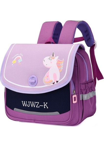 Çocuk Yatay Okul Çantası Ilkokul Öğrencileri Hafif Omurga Koruması Birinci, Ikinci ve Üçüncü Sınıf Omuz Karikatür Erkek ve Kız Sırt Çantası (Yurt Dışından)