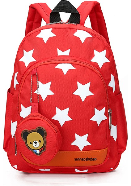 Yıldız Karikatür Çanta Anaokulu Erkek ve Kız Bebek Okul Çantası Okul Öncesi Orta ve Büyük Sınıf 3-4-5 Yaş Çocuk Sırt Çantası (Yurt Dışından)