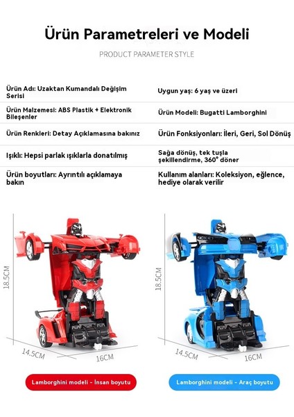 Tek Düğme Deforme Uzaktan Rc Araba Çocuk USB Yarış Modeli (Yurt Dışından) fiyatları