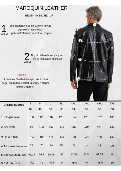 Alba Erkek Deri Blazer Ceket