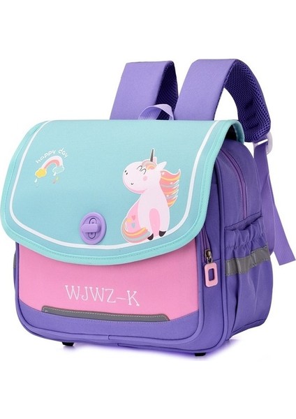 Çocuk Yatay Okul Çantası Ilkokul Öğrencileri Hafif Omurga Koruması Birinci, Ikinci ve Üçüncü Sınıf Omuz Karikatür Erkek ve Kız Sırt Çantası (Yurt Dışından)