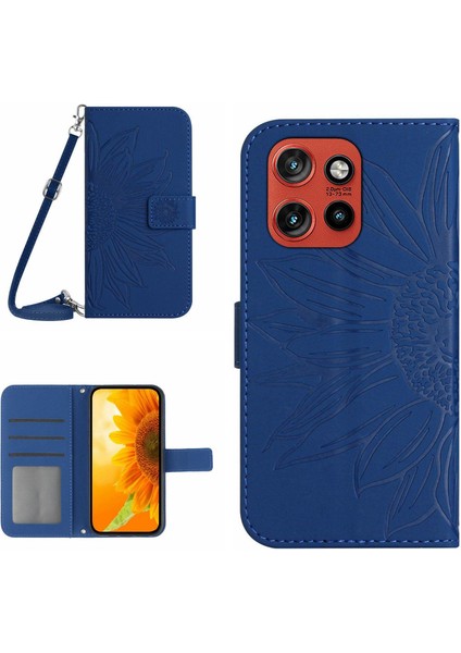 Motorola Edge 60 Neo 5g Için Ayçiçeği Deri Kılıf (Yurt Dışından)