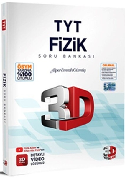 3D Yayınları Tyt Fizik Soru Bankası 2026 Basım