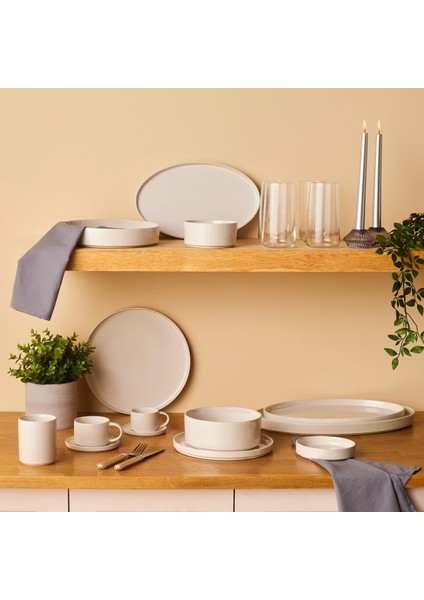 Massimo Servis Tabağı 27 cm Krem fırsatları
