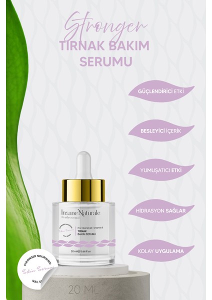 Insane Naturale Tırnak Bakım Serum 20 ml