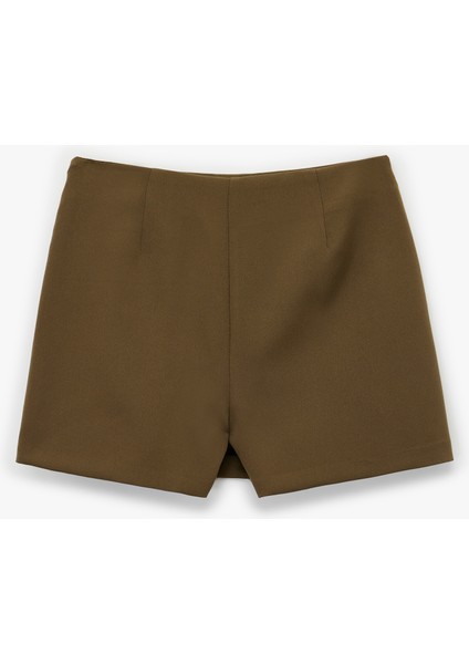 Yırtmaç Detaylı Mini Şort Etek fiyatları