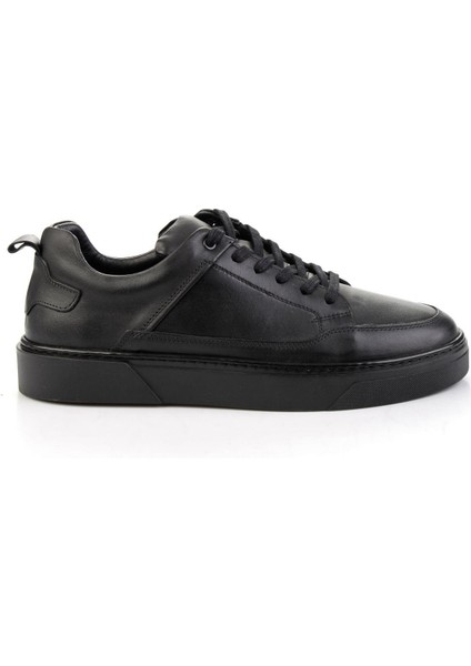 Siyah Hakiki Deri Erkek Casual Ayakkabı E01396202203