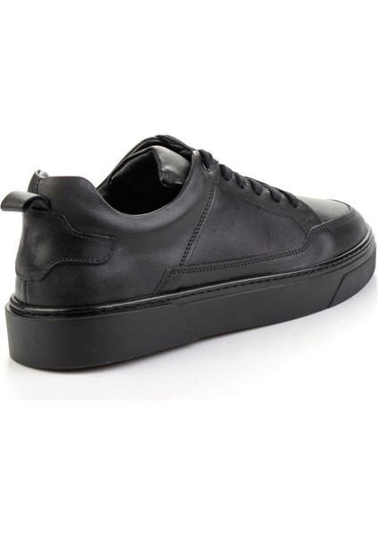 Siyah Hakiki Deri Erkek Casual Ayakkabı E01396202203 modelleri