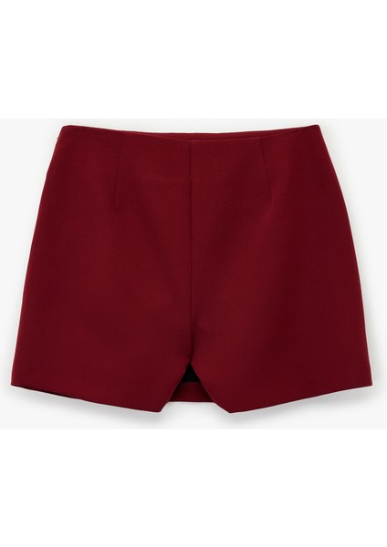 Yırtmaç Detaylı Mini Şort Etek fiyatları