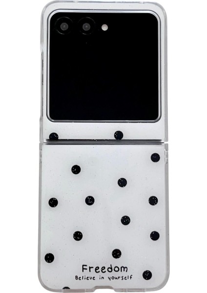 Motorola Razr 50 Için Simli Toz Noktalı Kılıf (Yurt Dışından)