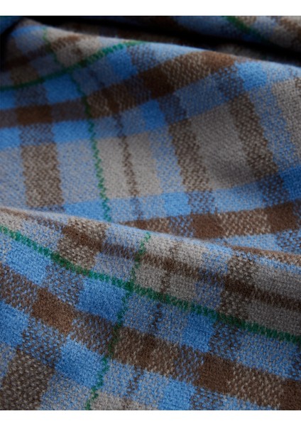 Püsküllü Uzun Ekoseli Atkı modelleri