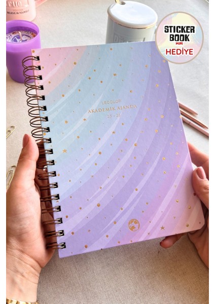 Akademik Ajanda 17X24 cm Spiralli 25/26 Aura