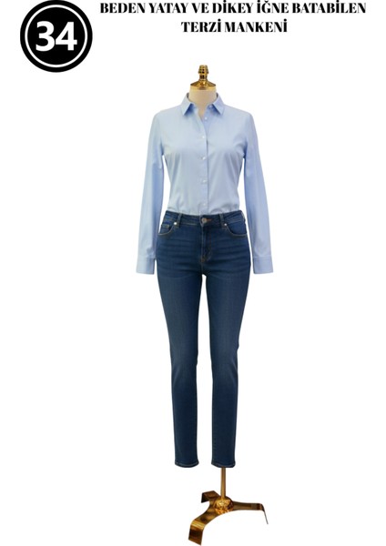 Dikiş Takım Setli - 34 Beden Pantolon Giyebilen Iğne Batabilen Terzi Mankeni – Prova Tasarım Mankeni modelleri