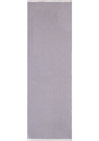 Modern Saçaklı Kaymaz Taban Tavşan Tüyü Kolay Temizlenebilir Yıkanabilir Salon Oturma Odası Yolluk Mutfak Halısı Açık Gri Renk fiyatları