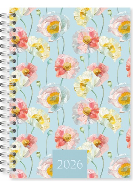 2026 Spiralli 17X24 cm Günlük Ajanda Model-5