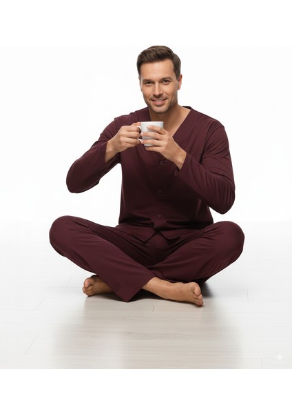 Erkek Pijama Takımı Pamuk Kumaş Klasik Model Cepli Rahat Tam Kalıp OPEPT26PIEROMOD95 indirimleri