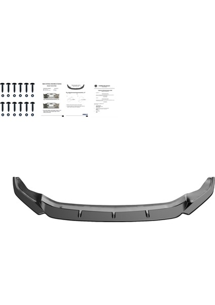 Vw Golf Mk7.5 R 2017-2020 Uyumlu Ön Lip Version 3 – Dinamik ve Agresif Tampon Altı Görünüm fırsatları