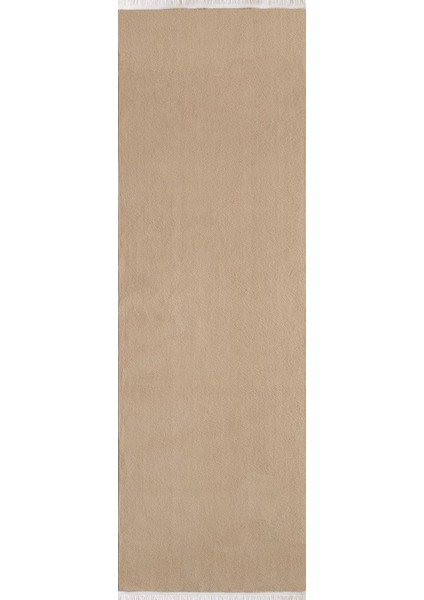 Modern Saçaklı Kaymaz Taban Tavşan Tüyü Kolay Temizlenebilir Yıkanabilir Salon Oturma Odası Yolluk Mutfak Halısı Bej Renk fiyatları