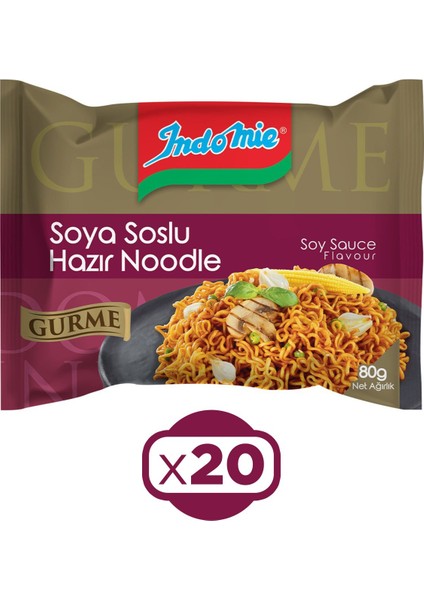 Noodle Gurme Soya Soslu 80 gr x 20 Adet fiyatları
