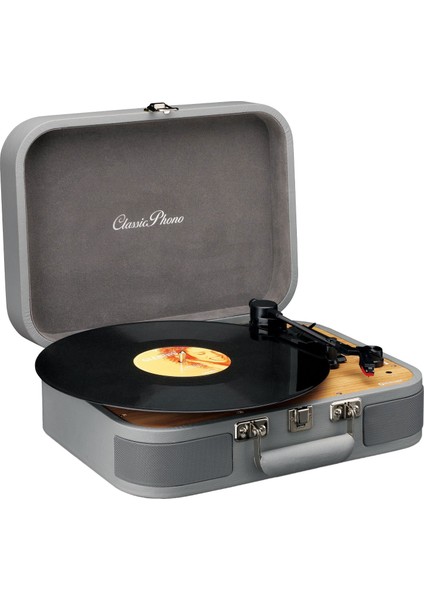 TT-114GY Gri Dahili Hoparlörlü PIKAP-TT-114GY