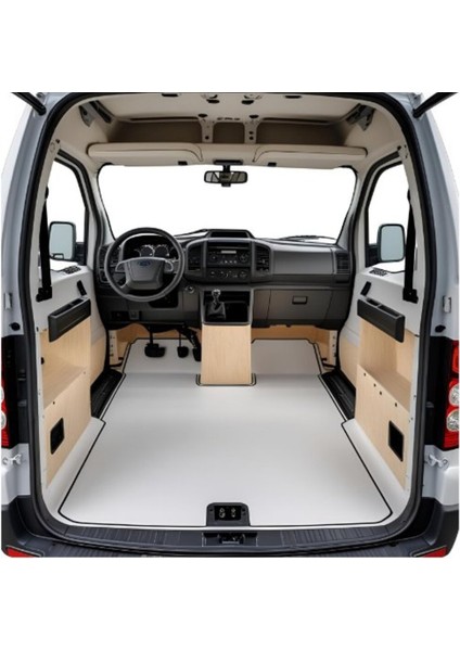 Toyota Proace City Cargo Kısa Şase Yeni Kasa Zemin Kaplama (Çift Sürgülü)