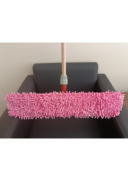 Makarna Mop Takımı 60CM (Makarna Mop Tutma Aparatı ve Ahşap Sapı) Mop Temizlik Aleti
