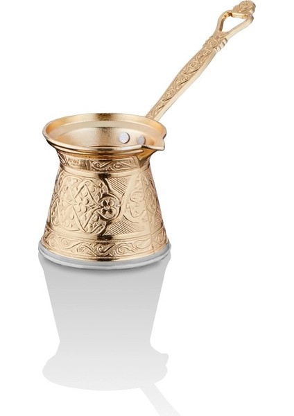 Desenli Döküm 4'lü Gold Cezve Seti Indüksiyon Uyumlu indirimleri