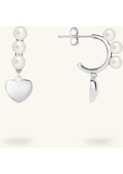 Mini Kalp Figürlü Üç Incili Küpe fiyatları