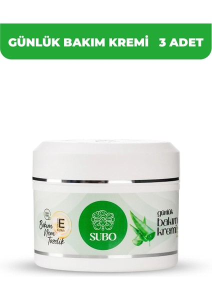 Günlük Bakım Kremi Aloe Vera 3X250 ml