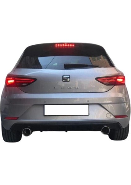 Seat Leon Mk3.5 2017-2020 Tekli Sağ Sol Çıkış Difüzör (Plastik) ⚡ Sportif ve Dayanıklı!