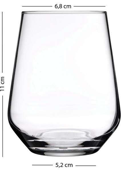 New Iconic 4'lü Su Bardağı Seti Füme 425 cc fiyatları