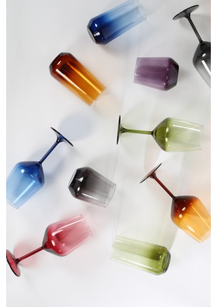 New Iconic 4'lü Su Bardağı Seti Füme 425 cc modelleri