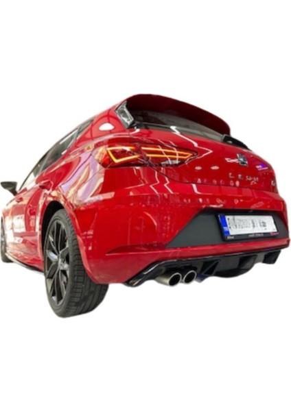 Seat Leon Mk3.5 Fr 2017-2020 Difüzör Soldan Çıkış (Plastik) ⚡ Sportif ve Şık!