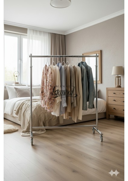 Ev Tipi Yükseklik Ayarlı Tekerlekli Metal Orta Stand - Evinizde ve Yazlıkta Kesin Çözüm fırsatları