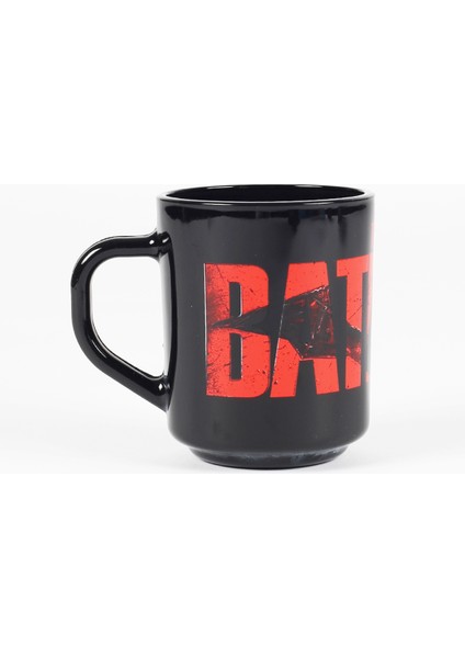 Batman Kırmızı Baskılı Kupa Siyah 246 cc