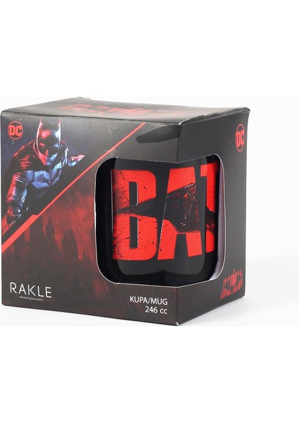 Batman Kırmızı Baskılı Kupa Siyah 246 cc modelleri