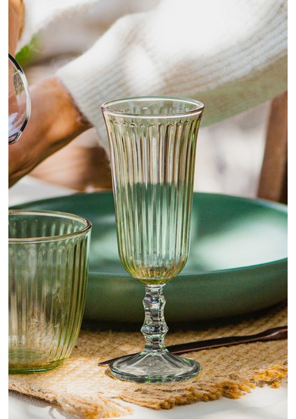 Splendid 4'lü Kahve Yanı Kadehi Seti Yeşil 120 cc