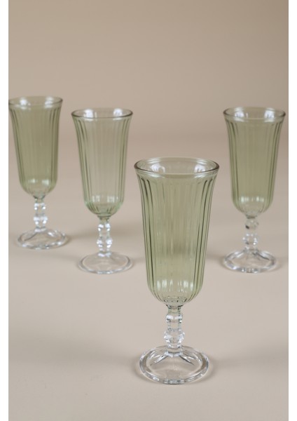 Splendid 4'lü Kahve Yanı Kadehi Seti Yeşil 120 cc modelleri