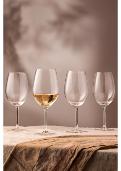 Astoria Kristalin Cam 4'lü Kadeh Seti 540 cc