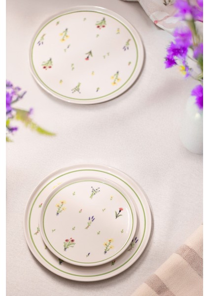 Botanical Seramik 4'lü Pasta Tabağı Seti 20 cm fiyatları