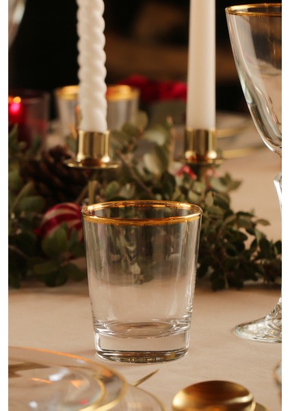 Pure Altın Yaldızlı 4'lü Su Bardağı Seti 275 cc fiyatları