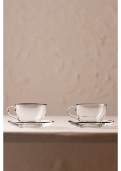 Pure Black 2'li Çay Fincanı Seti 240 cc fırsatları