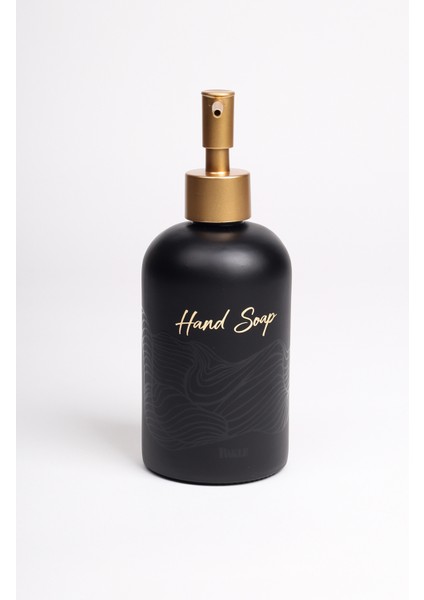 Bright Siyah Metal Ahşap Kulplu Stand 2'li Sıvı Sabunluk Seti Siyah 420 cc fiyatları