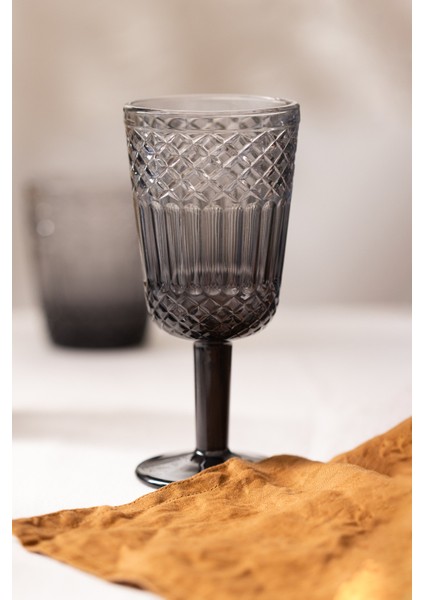 Vega 4'lü Ayaklı Bardak - Füme - 280 ml