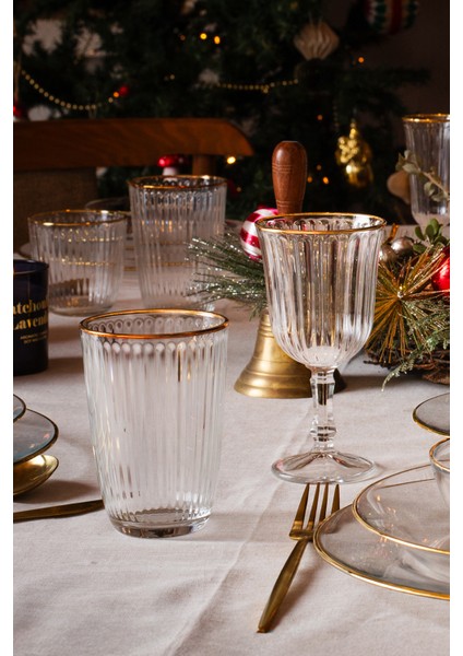 Splendid Gold 4'lü Su Kadehi Seti 240 cc fiyatları