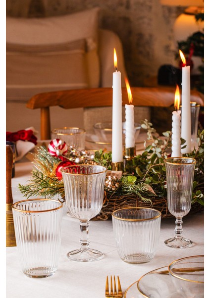 Splendid Gold 4'lü Su Kadehi Seti 240 cc modelleri