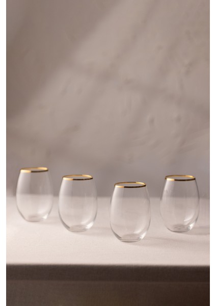 Astoria Gold 4'lü Su Bardağı Seti 350 cc