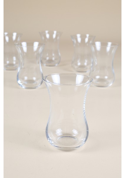 Pure İthal İnce Cam 6'lı Çay Bardağı Seti 120 cc fırsatları