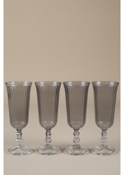 Splendid 4'lü Kahve Yanı Kadehi Seti Füme 120 cc modelleri