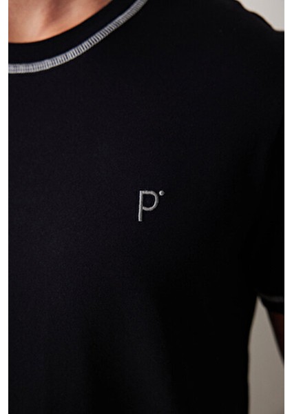 Black Kadın Şort Pijama Takımı Pamuk Minimalist Tasarım ve Rahatlık